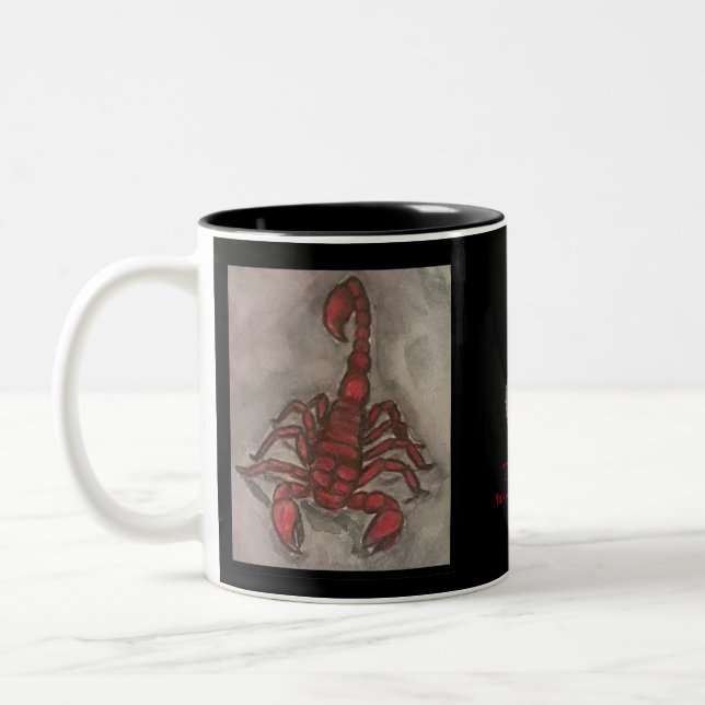 De Café Em Dois Tons Caneca da Escorpião (Esquerda)