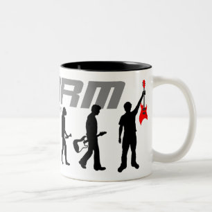 De Café Em Dois Tons Caneca da evolução da TEMPESTADE