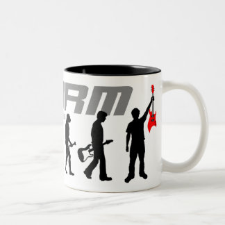 De Café Em Dois Tons Caneca da evolução da TEMPESTADE