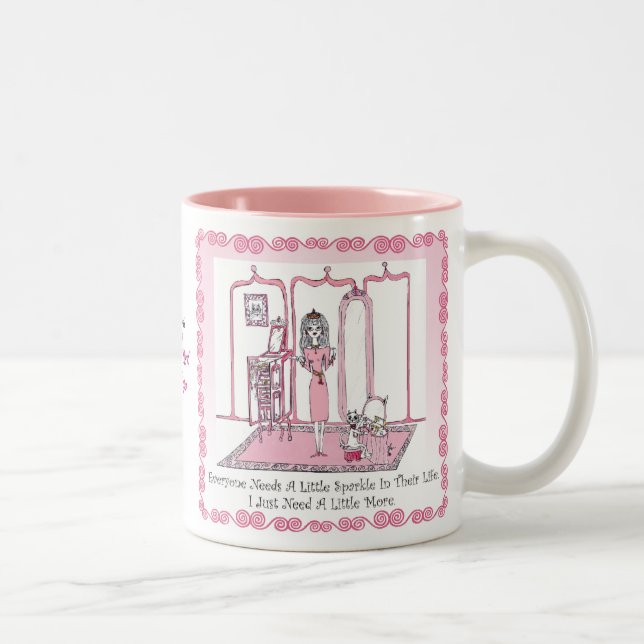 De Café Em Dois Tons CANECA da faísca (Direita)
