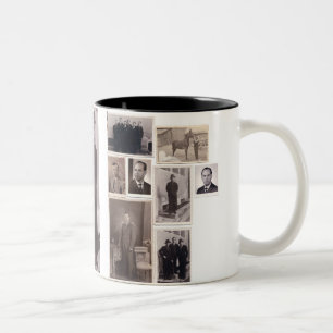 De Café Em Dois Tons Caneca da foto do vintage