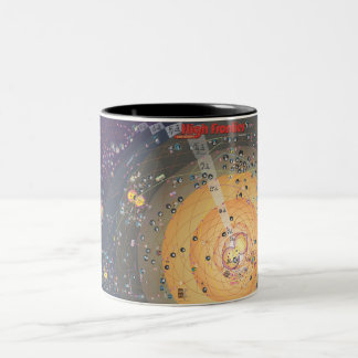 De Café Em Dois Tons Caneca da fronteira alta