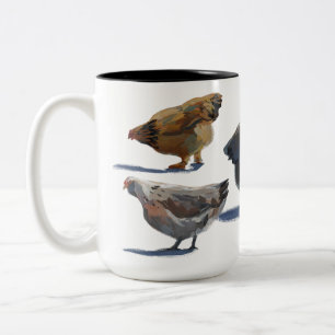 De Café Em Dois Tons Caneca da galinha