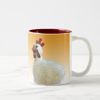 De Café Em Dois Tons Caneca da galinha, Cluck, Cluck, Cluck!