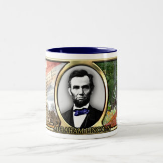 De Café Em Dois Tons Caneca da guerra civil do presidente Abraham