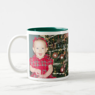 De Café Em Dois Tons Caneca da imagem do Natal