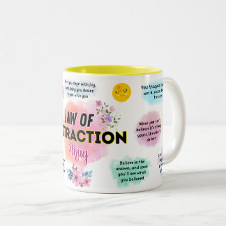 De Café Em Dois Tons Caneca da Lei da Atração