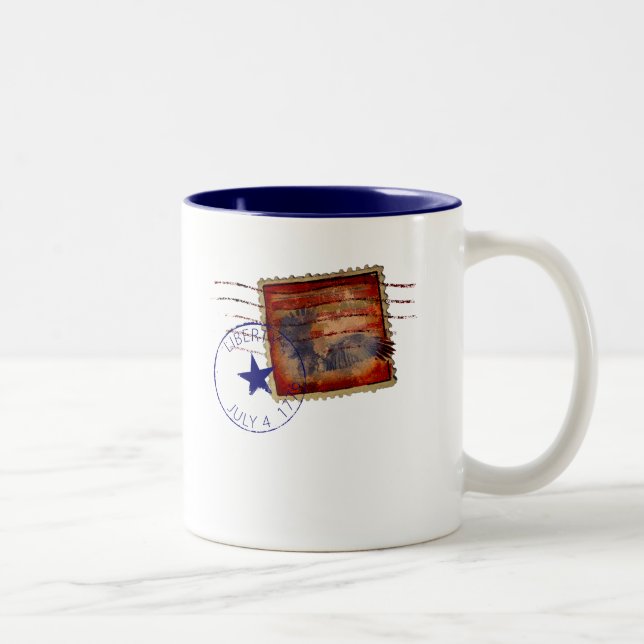 De Café Em Dois Tons caneca da liberdade (Direita)