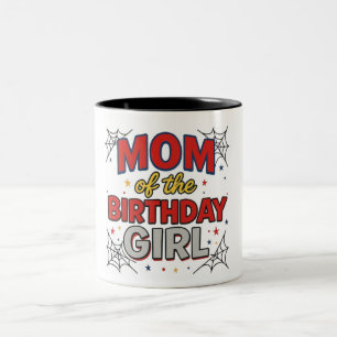 De Café Em Dois Tons Caneca da Mãe da Menina do Aniversário 