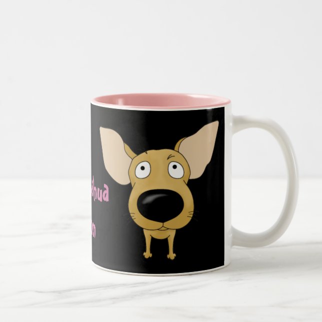 De Café Em Dois Tons Caneca da mamã da chihuahua (Direita)