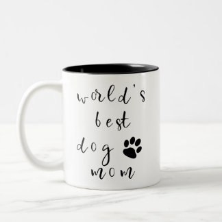 De Café Em Dois Tons Caneca da mamã do cão do mundo a melhor