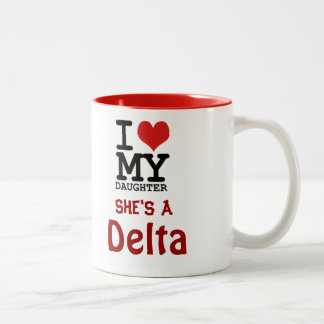 De Café Em Dois Tons Caneca da mamã do delta