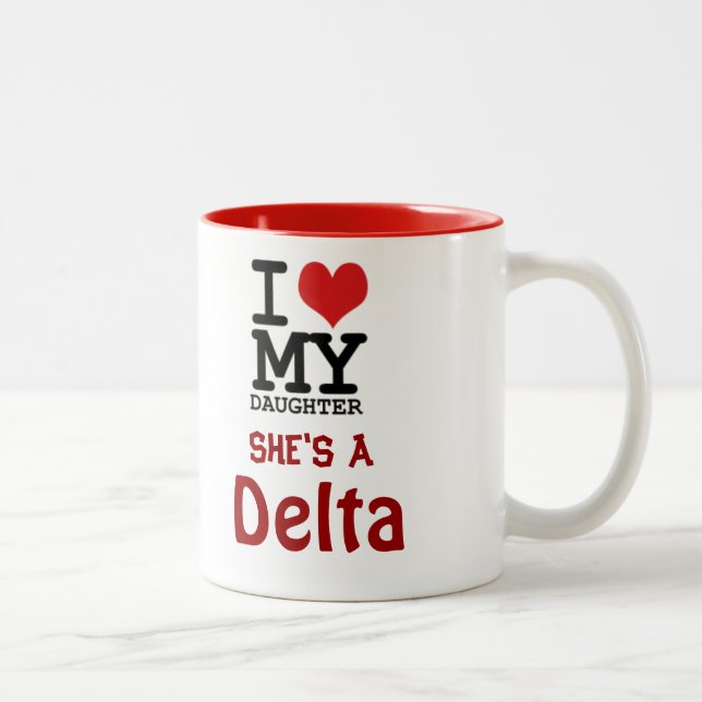 De Café Em Dois Tons Caneca da mamã do delta (Direita)