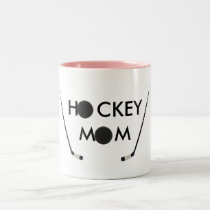 De Café Em Dois Tons caneca da mamã do hóquei