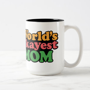 De Café Em Dois Tons Caneca da mamã do Okayest do mundo