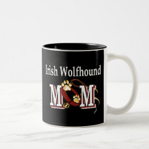 De Café Em Dois Tons Caneca da mamã do Wolfhound irlandês