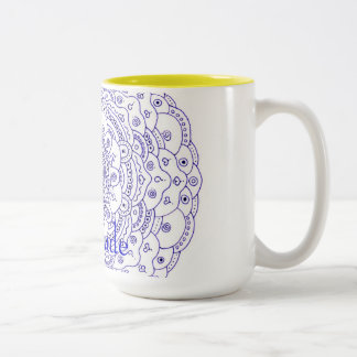 De Café Em Dois Tons Caneca da mandala da gratitude