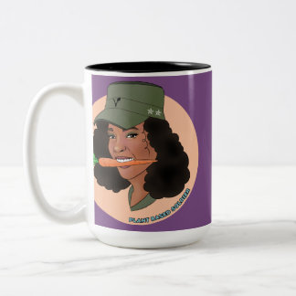 De Café Em Dois Tons Caneca da menina do soldado