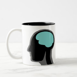 De Café Em Dois Tons Caneca da Mente Humana