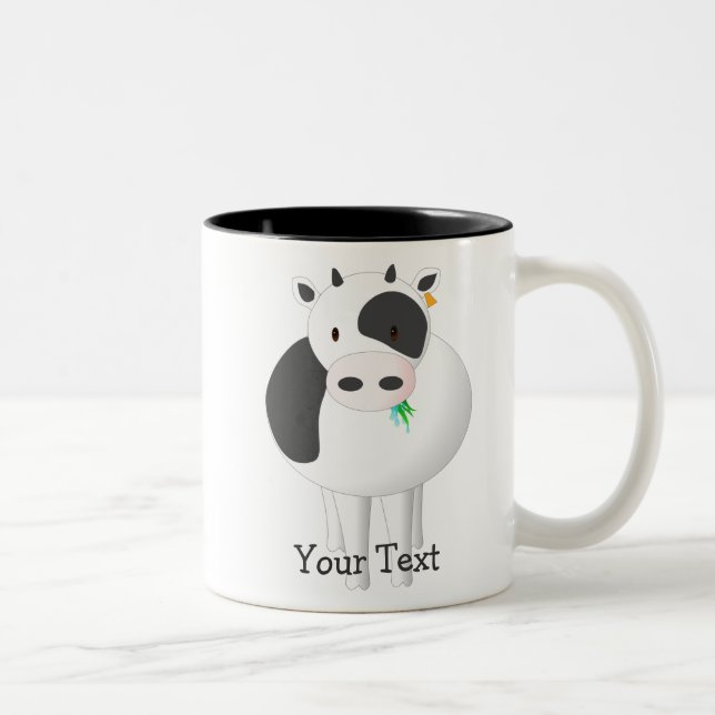 De Café Em Dois Tons caneca da MOO-vaca (Direita)
