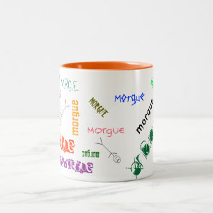De Café Em Dois Tons Caneca da morgue