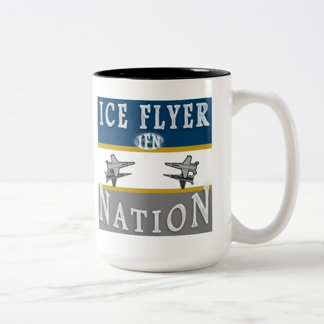 De Café Em Dois Tons Caneca da nação do insecto do gelo (Direita)