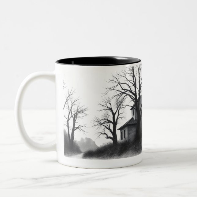 De Café Em Dois Tons caneca da natureza (Esquerda)