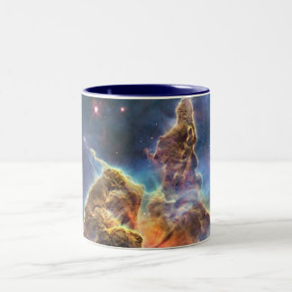 De Café Em Dois Tons Caneca da nebulosa do espaço