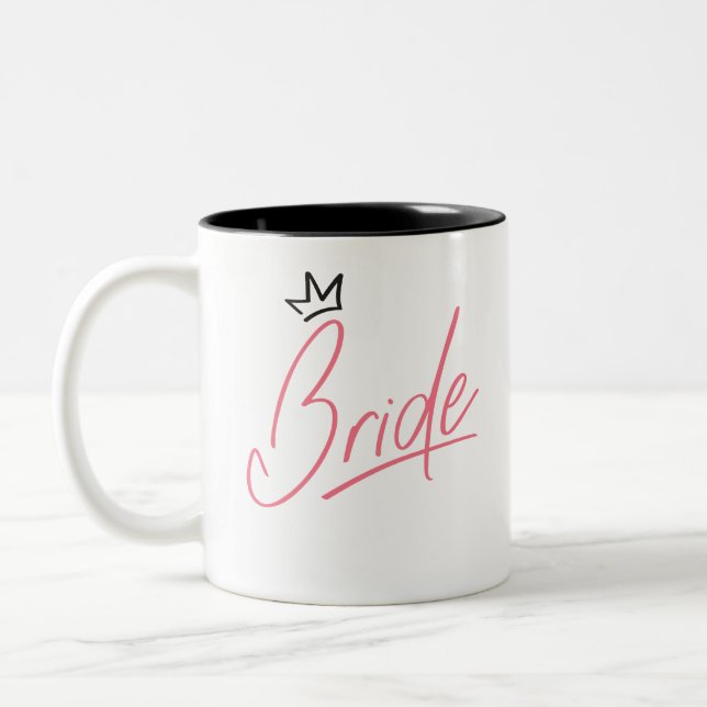 De Café Em Dois Tons caneca da noiva (Esquerda)