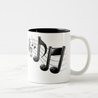 DE CAFÉ EM DOIS TONS CANECA DA NOTA DA MÚSICA