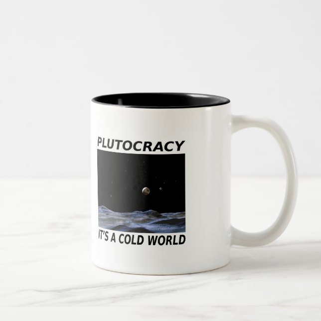 De Café Em Dois Tons Caneca da plutocracia (Direita)