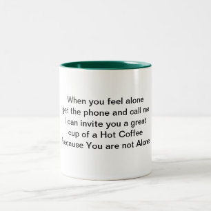 De Café Em Dois Tons Caneca da poesia