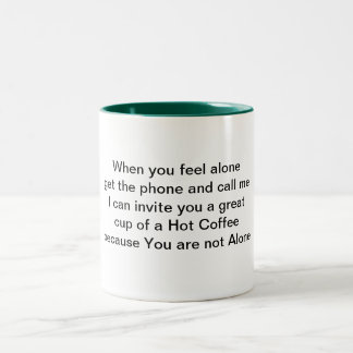 De Café Em Dois Tons Caneca da poesia