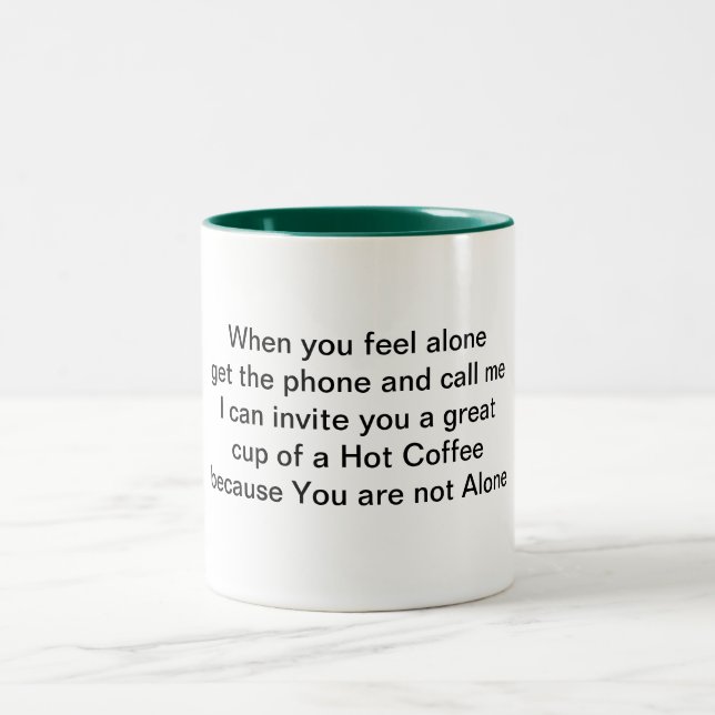 De Café Em Dois Tons Caneca da poesia (Centro)