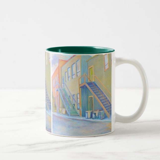 De Café Em Dois Tons Caneca da porta traseira (Direita)