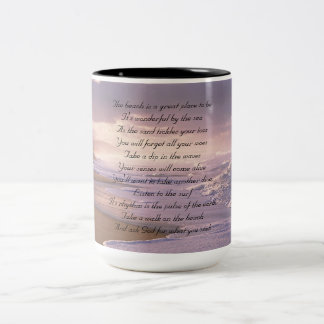 De Café Em Dois Tons Caneca da praia