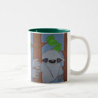 De Café Em Dois Tons caneca da preguiça