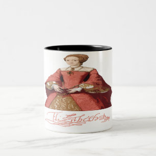 De Café Em Dois Tons Caneca da princesa Elizabeth 1