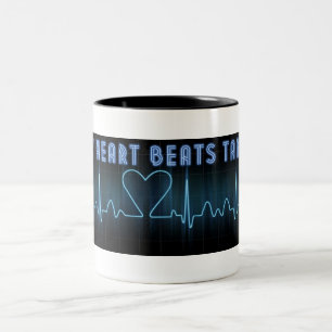 De Café Em Dois Tons caneca da pulsação do coração do tango