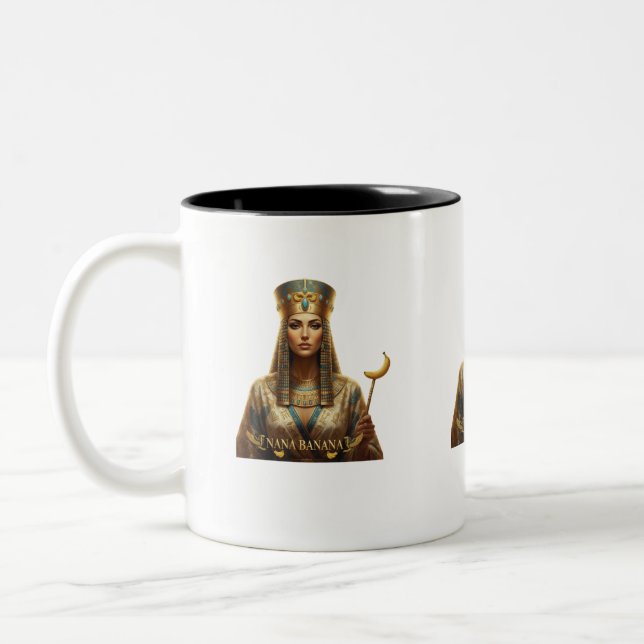 De Café Em Dois Tons Caneca da Realeza do Antigo Egito – Faraó Capricho (Esquerda)