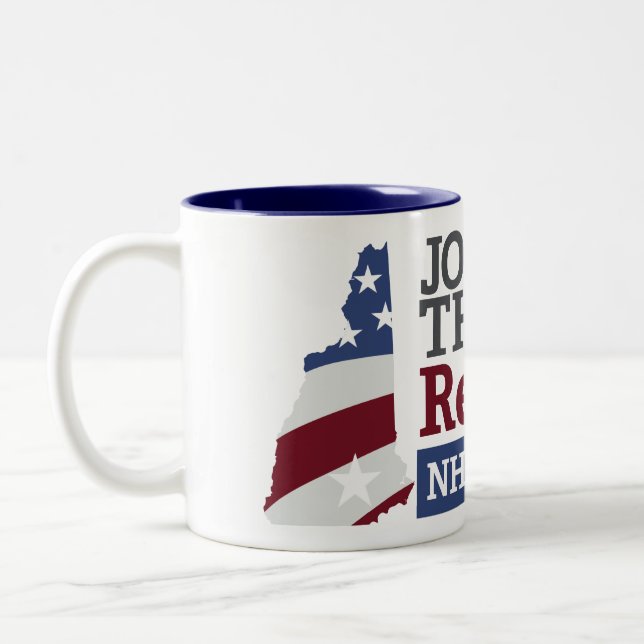 De Café Em Dois Tons Caneca da rebelião do NH (Esquerda)