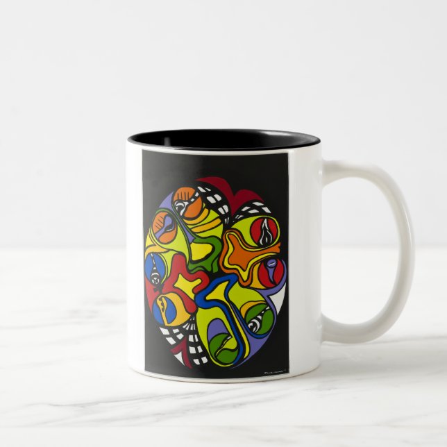 De Café Em Dois Tons Caneca da reflexão com EU PRECISO COFF… (Direita)