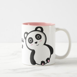 De Café Em Dois Tons Caneca da regra da panda