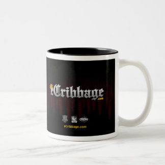 De Café Em Dois Tons caneca da revolução do eCribbage (vermelha)