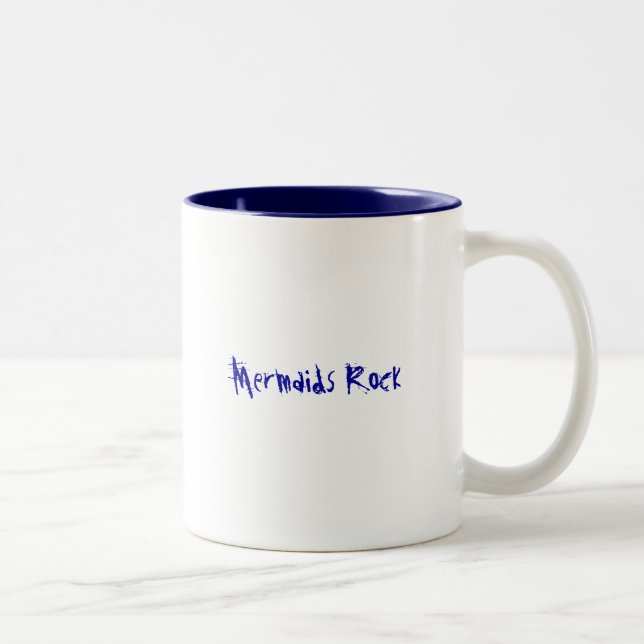 De Café Em Dois Tons Caneca da rocha das sereias (Direita)