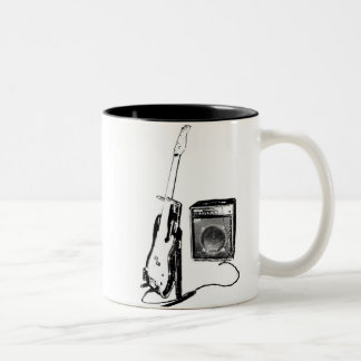 De Café Em Dois Tons Caneca da rocha - personalizada