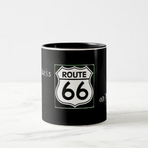 De Café Em Dois Tons Caneca da rota 66