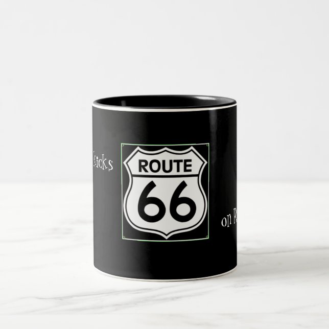 De Café Em Dois Tons Caneca da rota 66 (Centro)