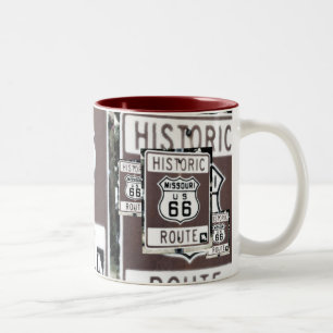 De Café Em Dois Tons Caneca da rota 66