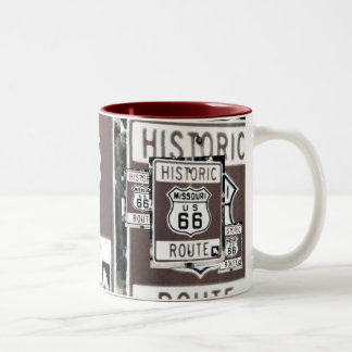 De Café Em Dois Tons Caneca da rota 66